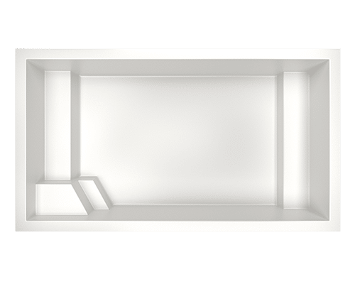 Vue 3D piscine coque modèle City 80