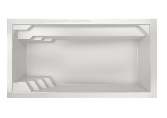 Vue 3D piscine coque modèle Atlantis 10