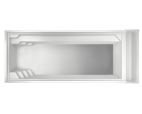 Vue 3D piscine coque modèle Atlantis