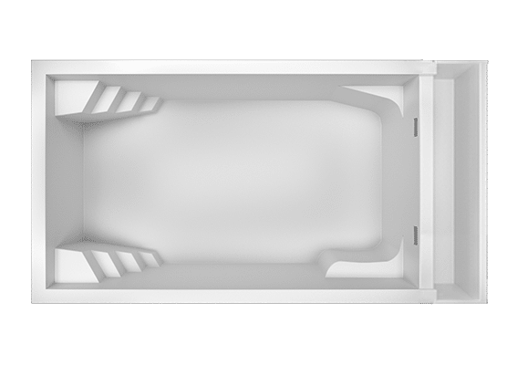 Vue 3D piscine coque modèle Platinum 7