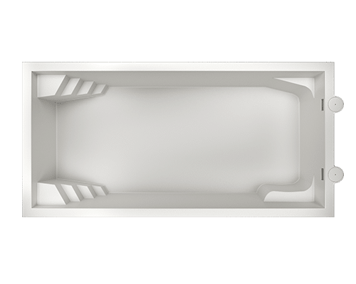 Vue 3D piscine coque modèle Platinum 8