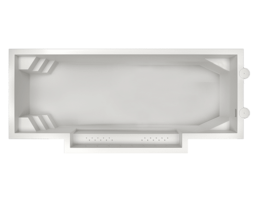 Vue 3D piscine coque modèle Vice-président