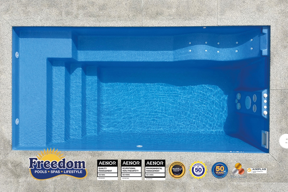 piscine coque australienne modèle Portofino